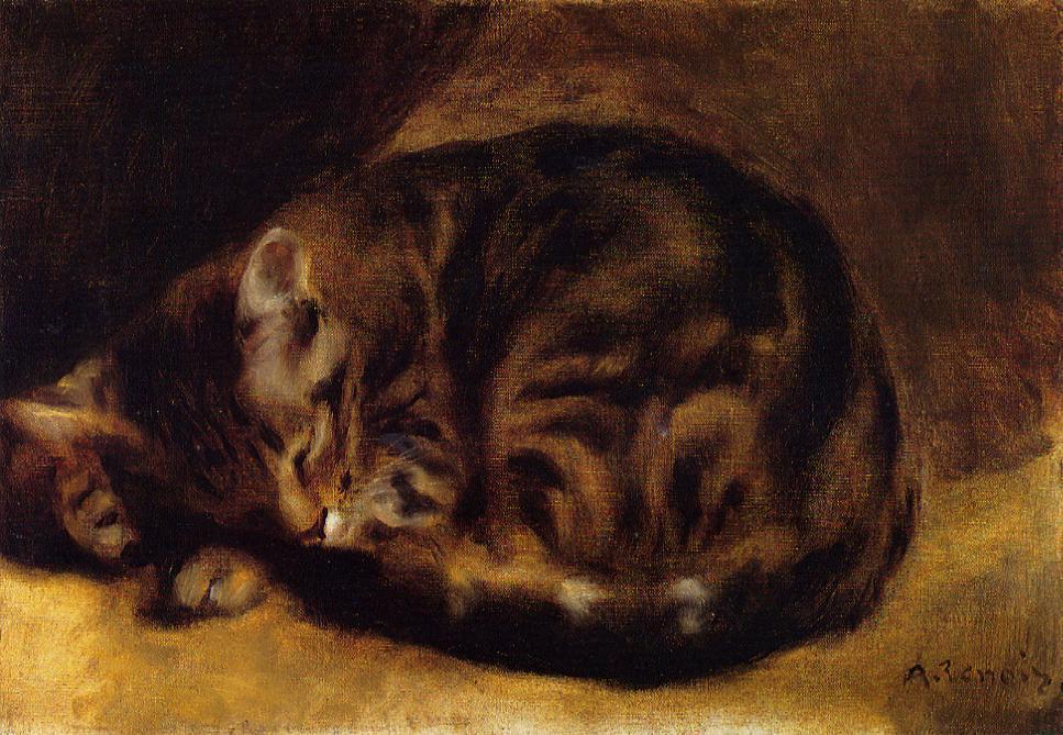 Sleeping Cat — Pierre-auguste Renoir