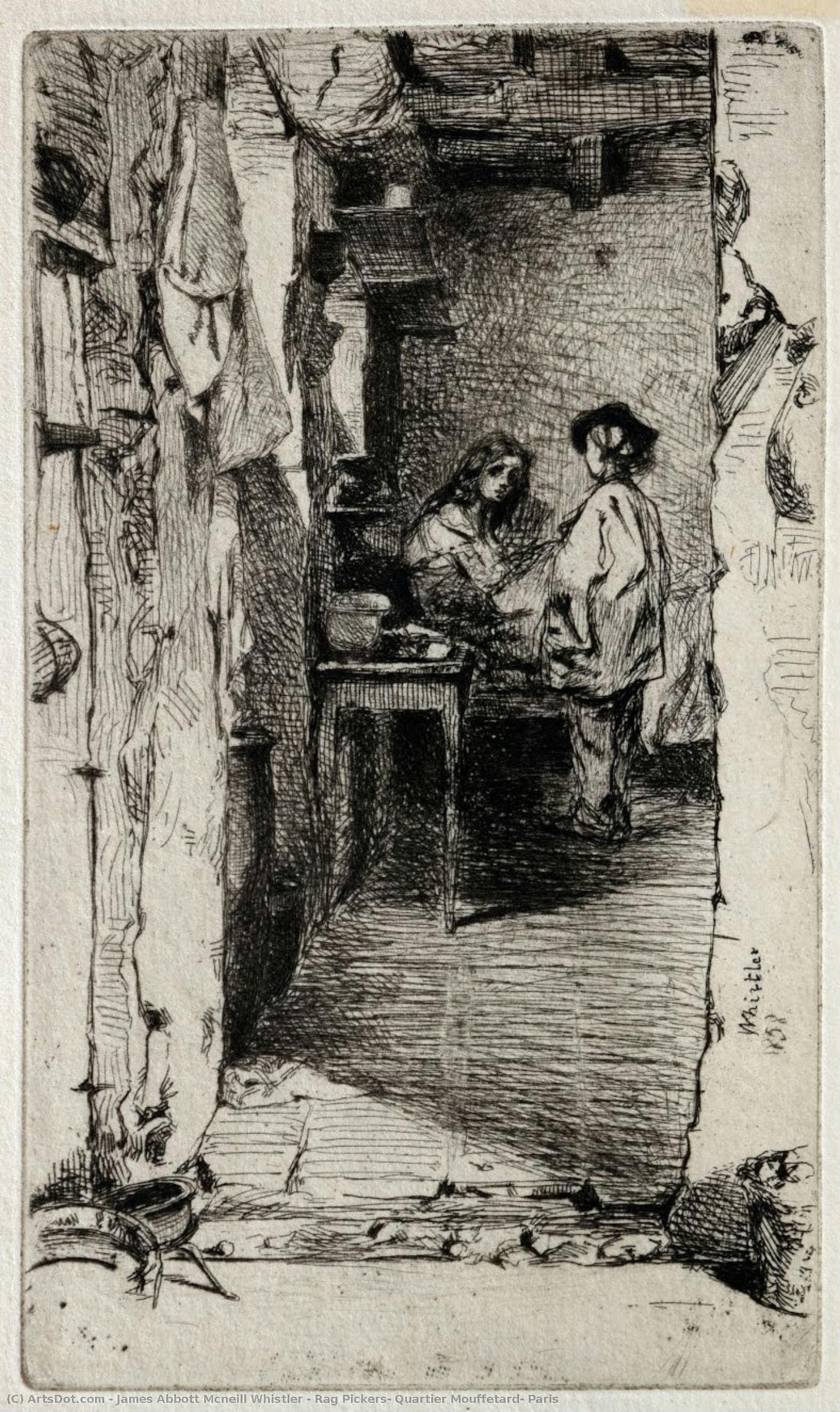 Müllsammler, Quartier Mouffetard, Paris — James Abbott Mcneill Whistler