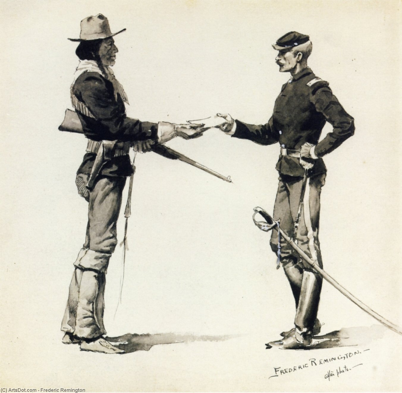 The Dispatch Bearer Troop B, United States Scouts — Frederic Remington