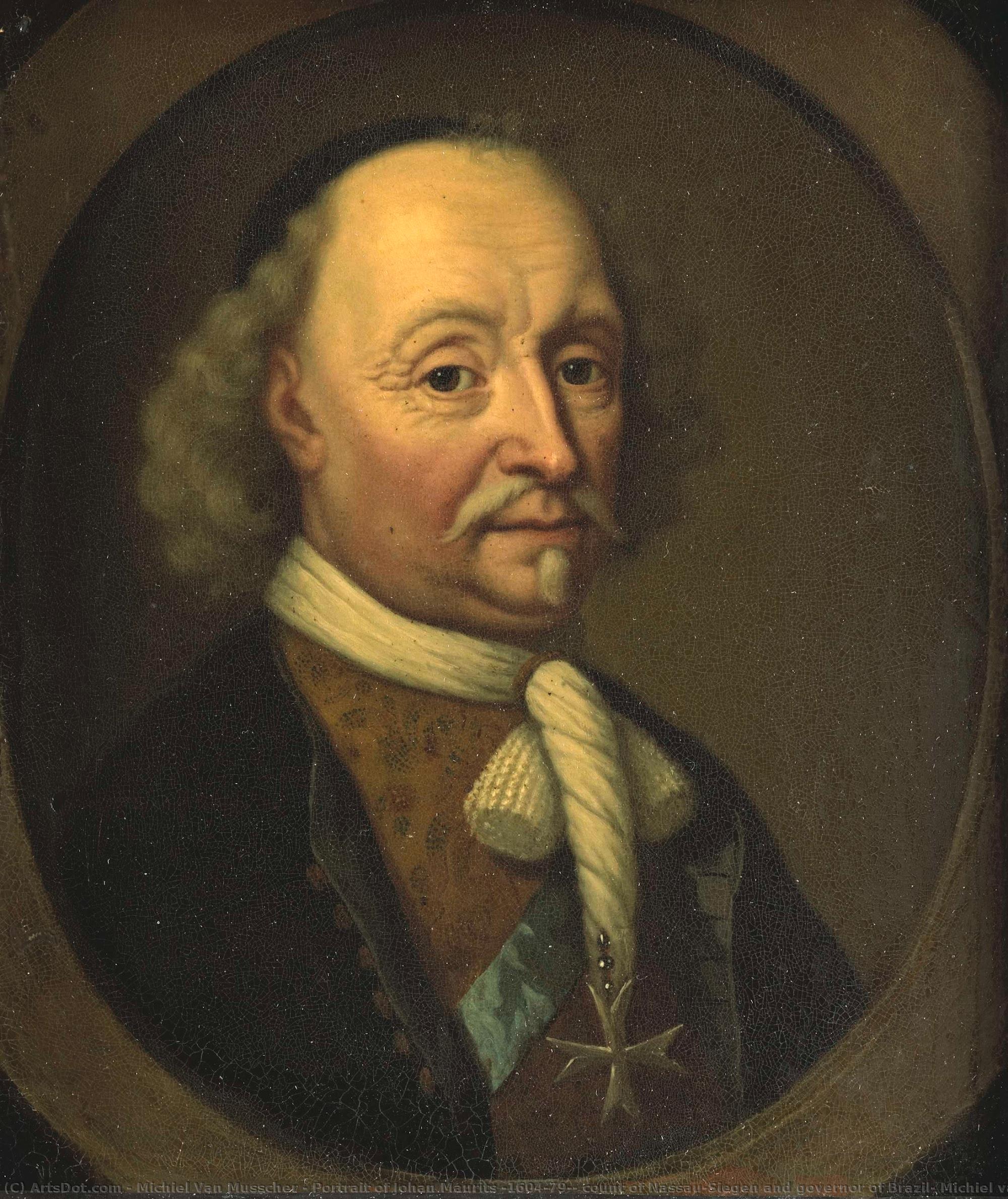 Portrait Of Johan Maurits (1604-79), Count Of Nassau-siegen And Governor Of Brazil, Michiel Van Musscher, 1670 - 1680 — Michiel Van Musscher