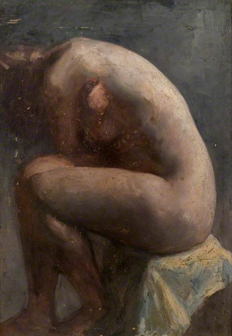 Seated Female Nude, Salzburg, Austria — Theodor Kern