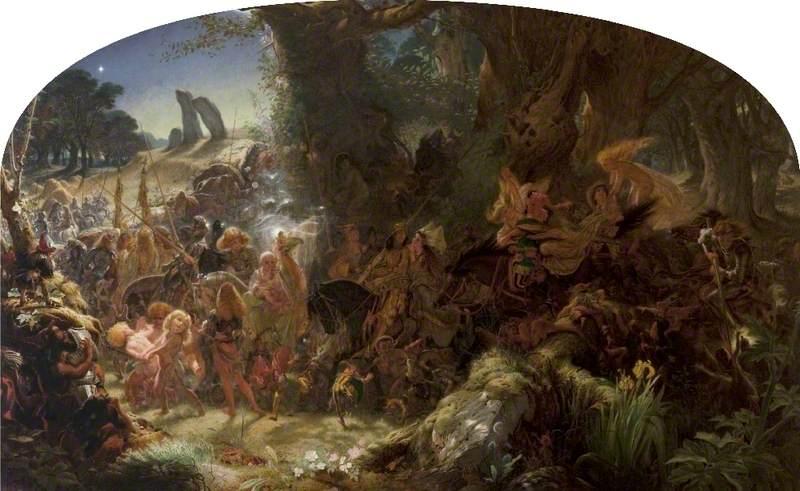 The Fairy Raid Carrying Off A Changeling, Midsummer Eve — Sir Joseph Noel Paton