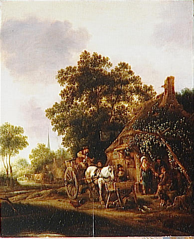La Halte Devant L'auberge — Ostade Isaack Van
