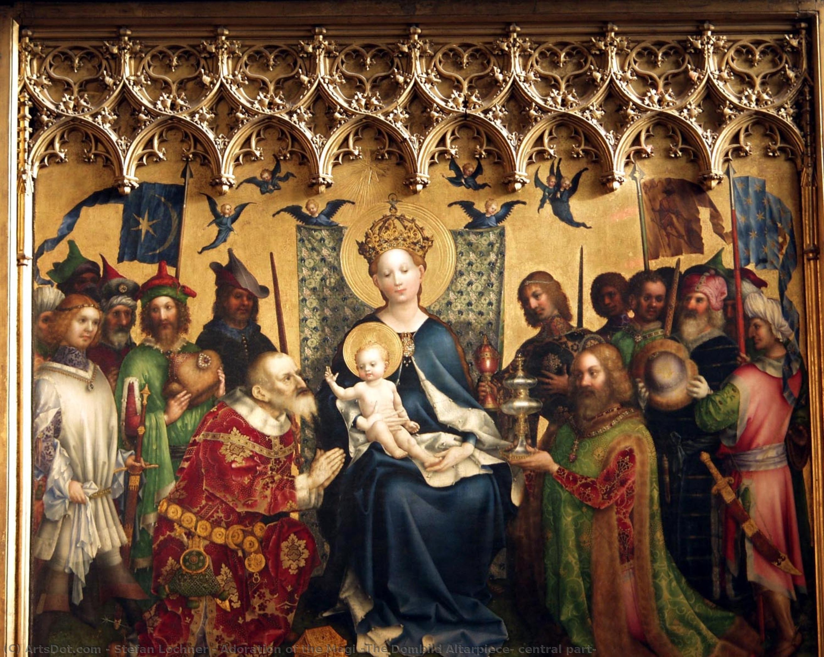 Adoration Of The Magi (the Dombild Altarpiece, Central Part) — Stefan Lochner