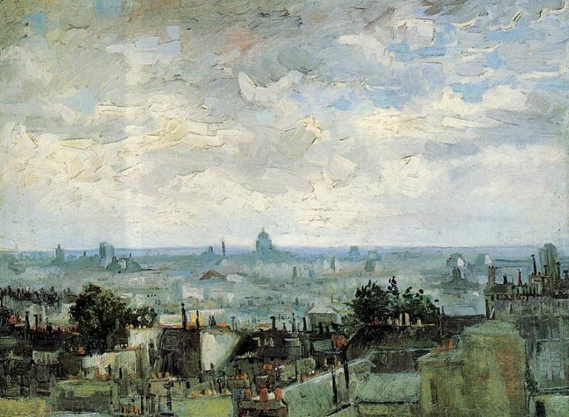 Ansicht Der Dächer Von Paris — Vincent Willem Van Gogh