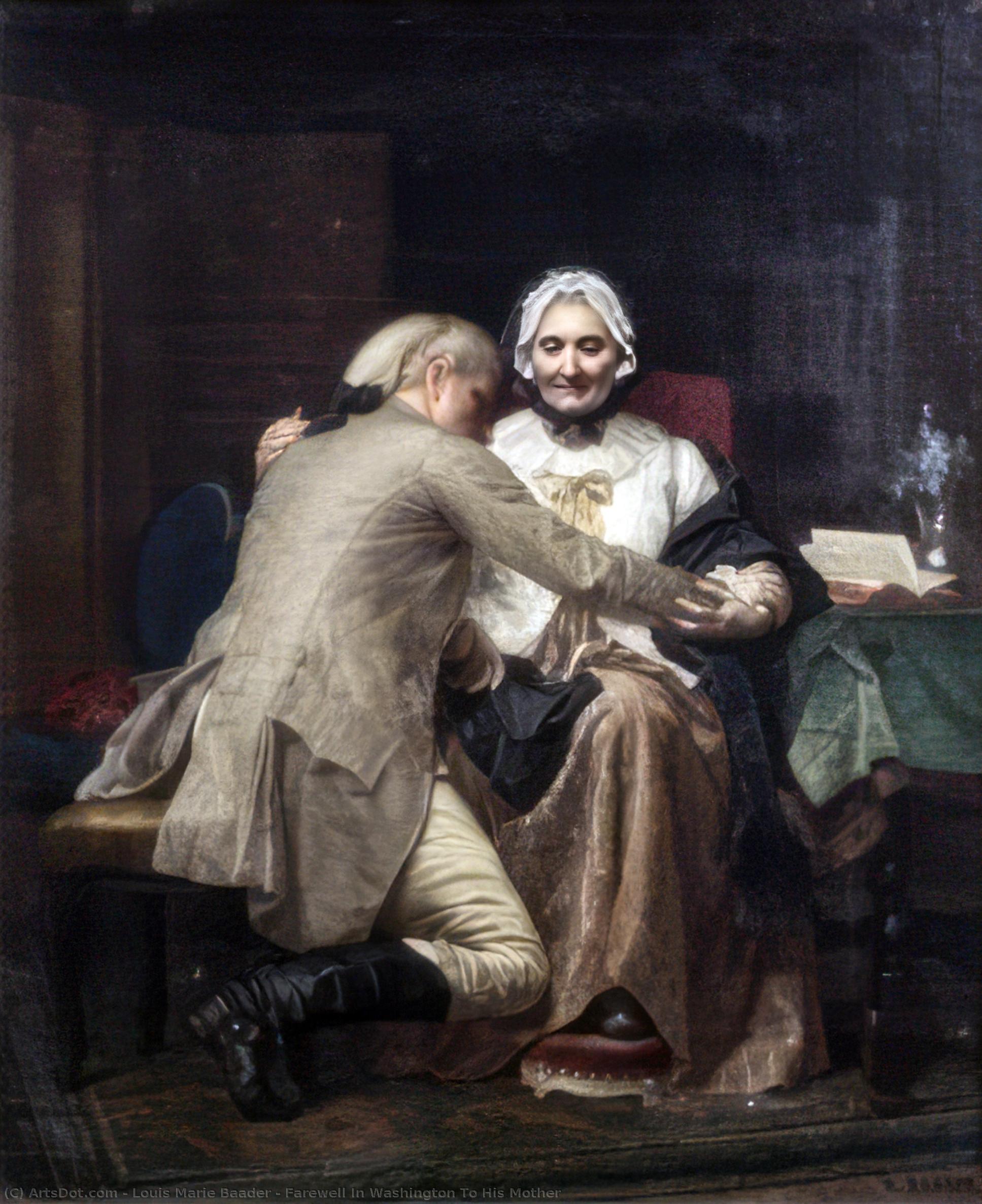Farewell In Washington To His Mother — Louis Marie Baader