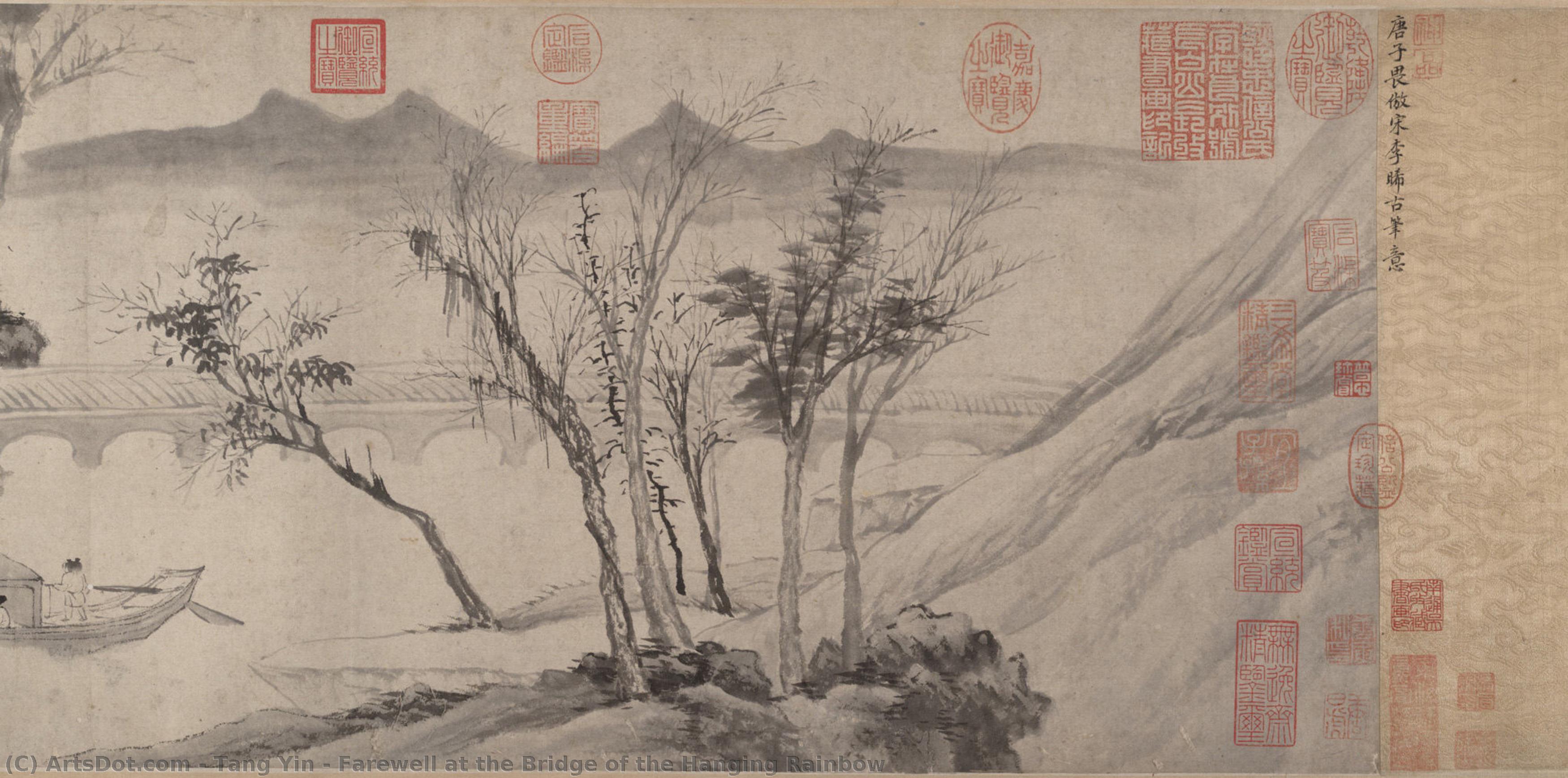 Farewell At The Bridge Of The Hanging Rainbow — Tang Yin