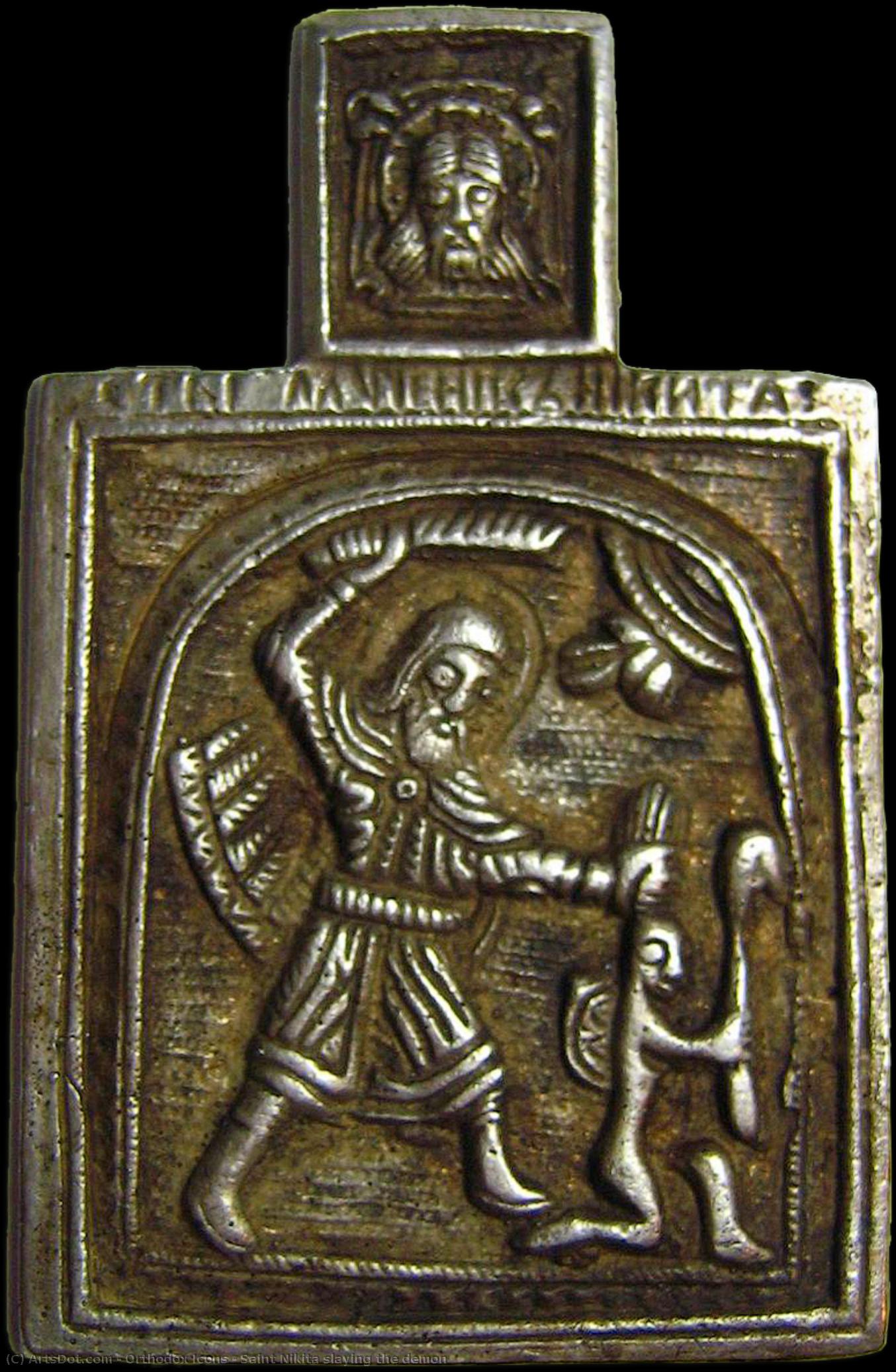 Saint Nikita Slaying The Demon — Orthodox Icons