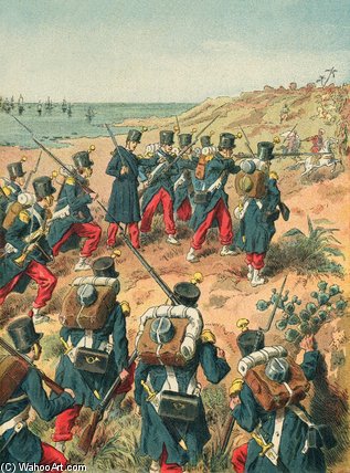 Landing Of The French At Sidi-ferruch — Frederic Theodore Lix