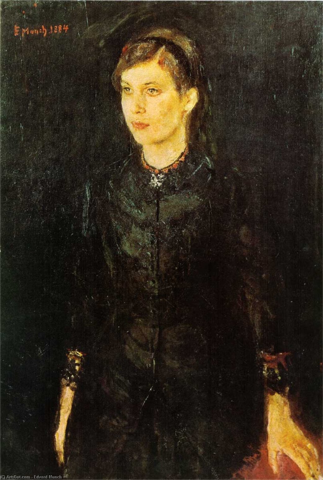 Portrait Of Inger, Sister Of The Artist — Едвард Мунх