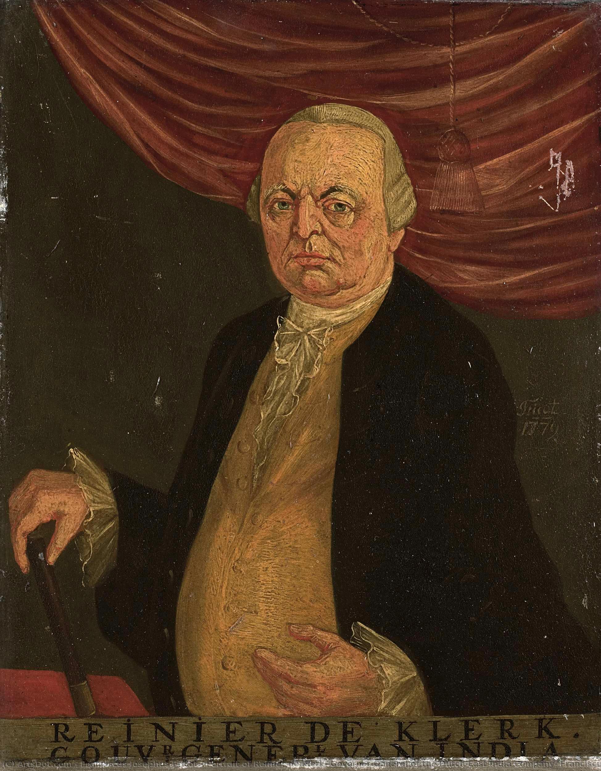 Portrait Of Reinier De Klerk, Governor-general Of The Dutch East India Company, Franciscus Josephus Fricot (attributed To), 1779 — Franciscus Josephus Fricot