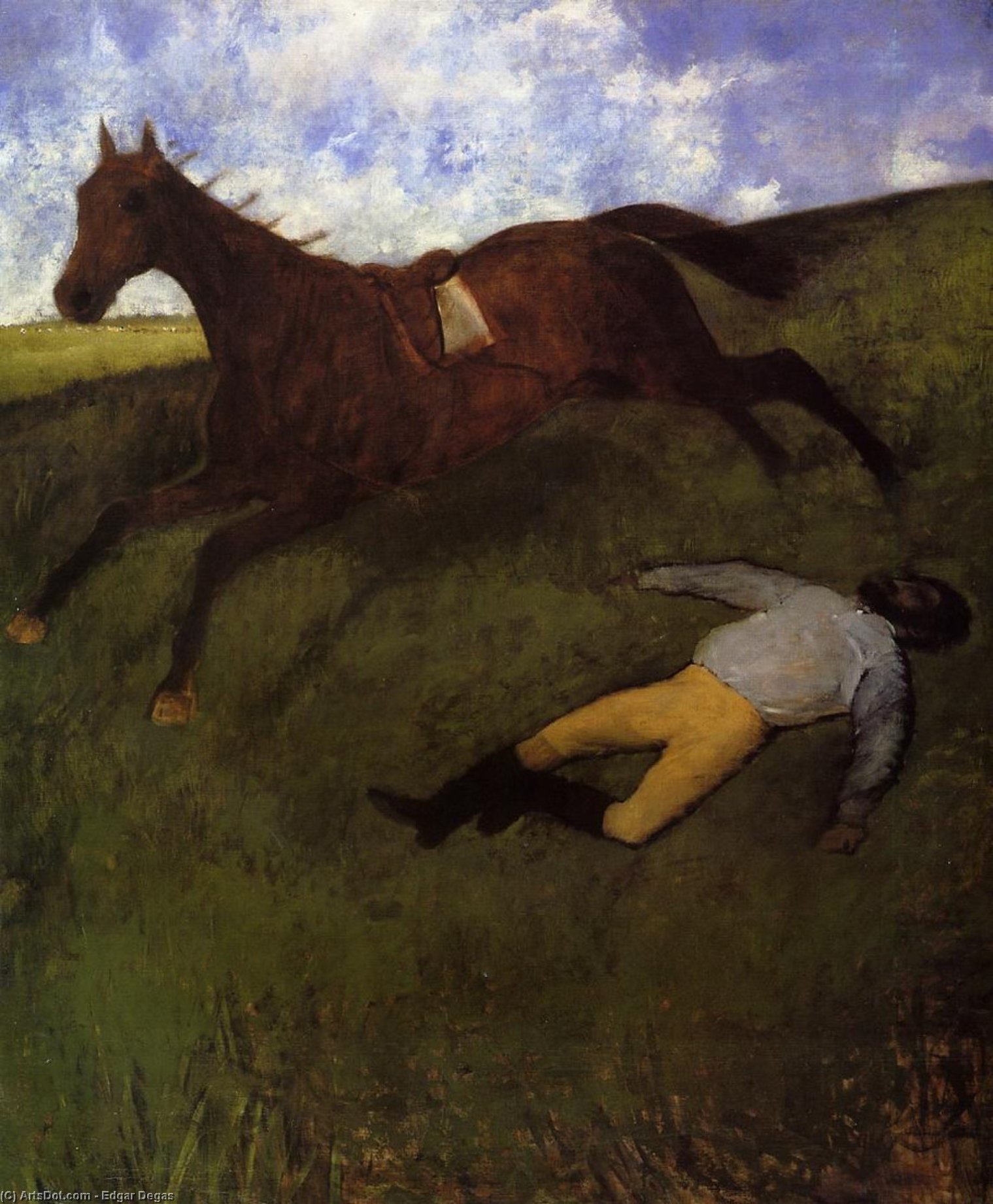 The Fallen Jockey (also Known As Fallen Jockey) — Хилари Жермен Едгар Дегас