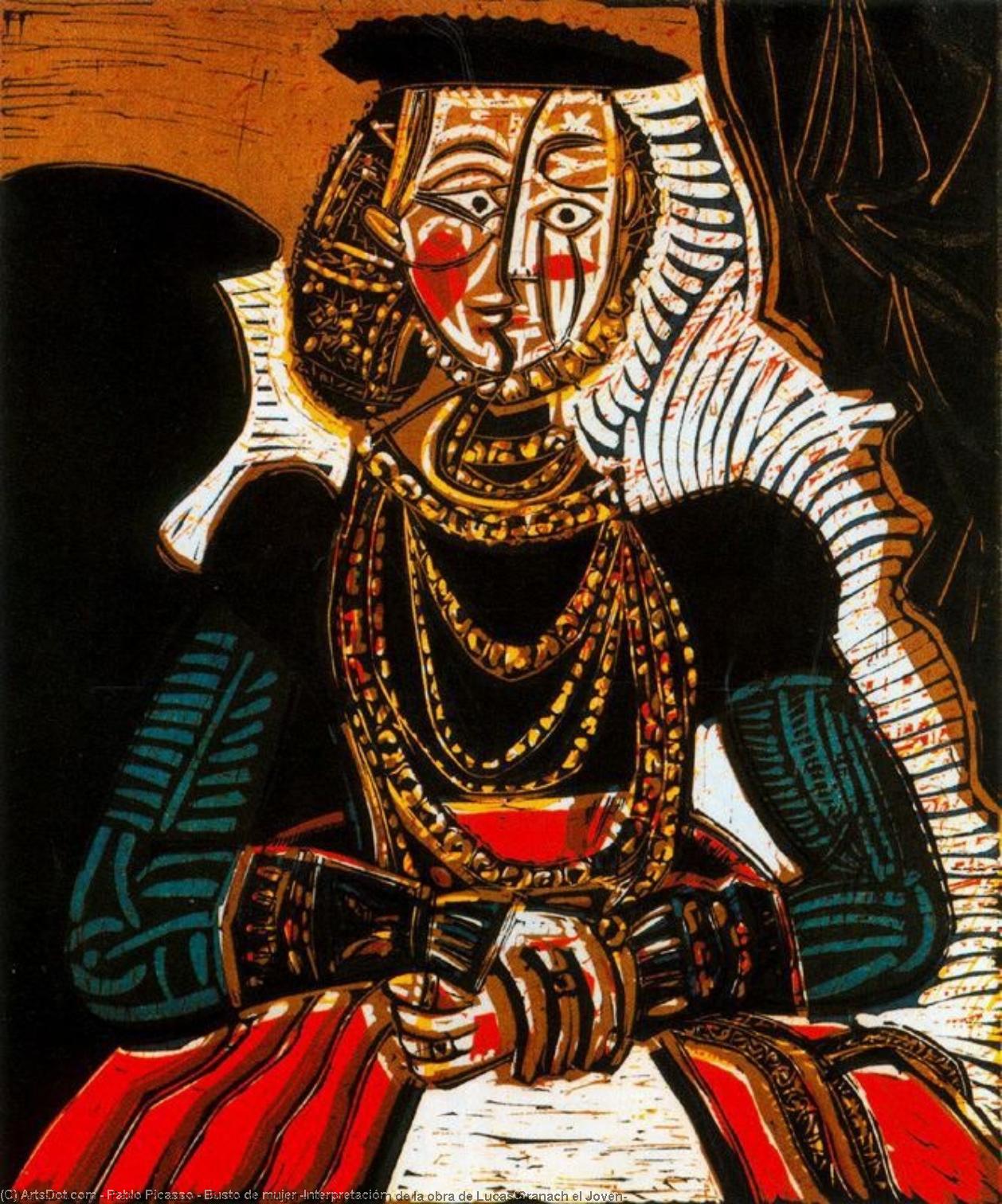 Busto De Mujer (interpretación De La Obra De Lucas Cranach El Joven) — Pablo Picasso