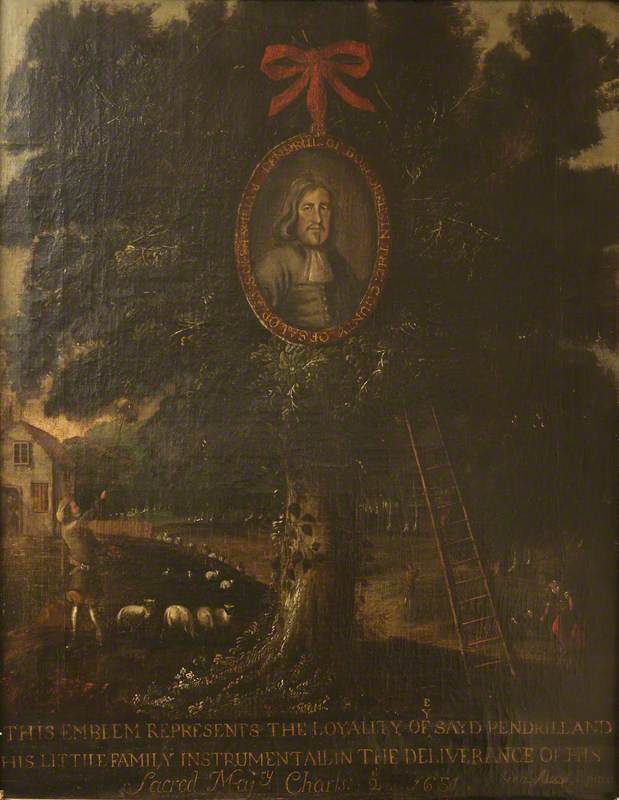 The Boscobel Oak With A Medallion Of William Penderel, 1651 — George Alsop