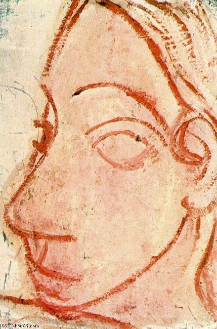 Tête De Troix Quarts Gauche — Pablo Picasso