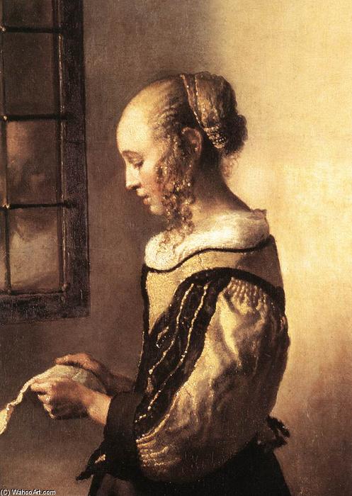 Das Mädchen Liest Einen Brief An Einem Offenen Fenster — Johannes Vermeer