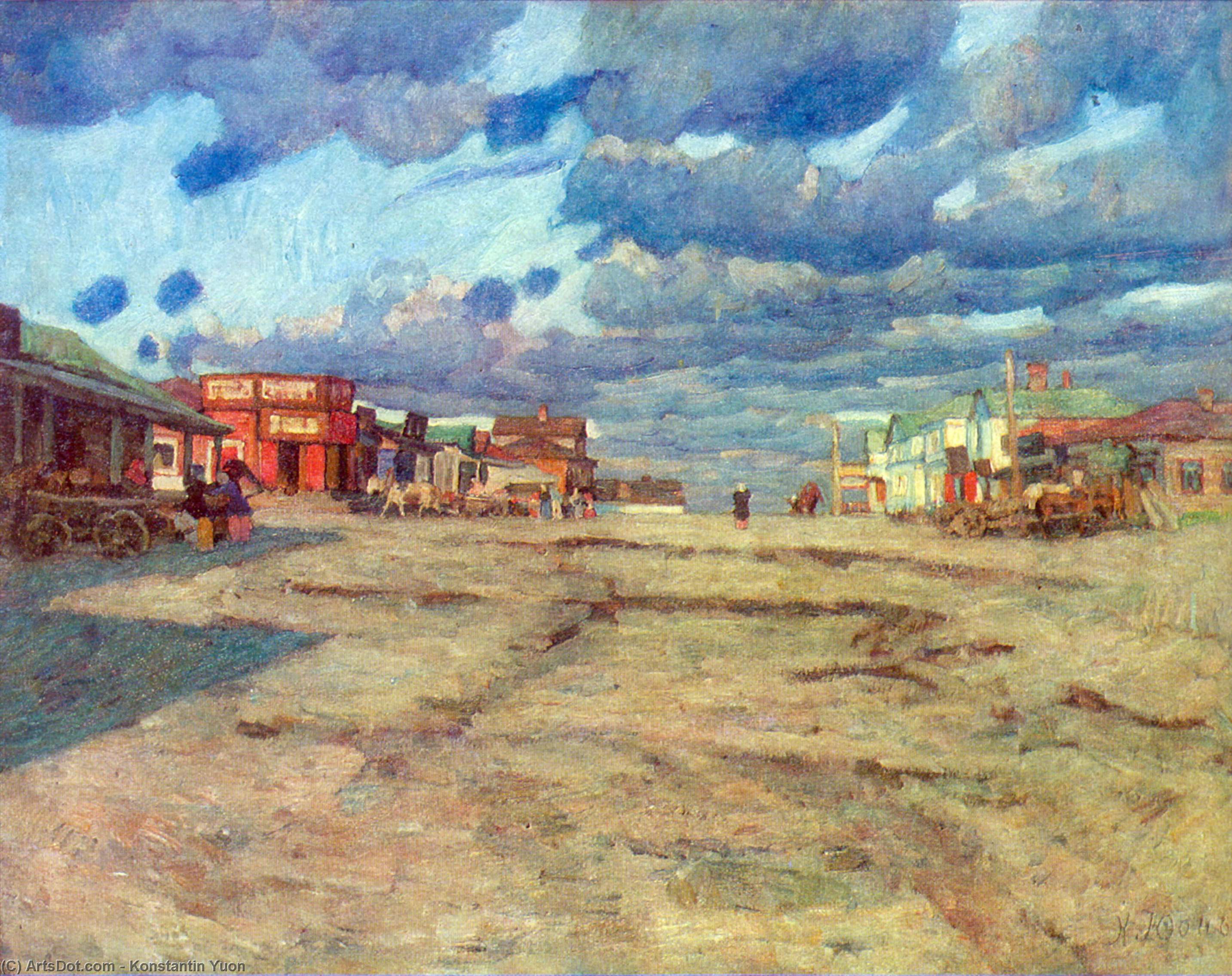 The Town Voskresensk — Konstantin Yuon