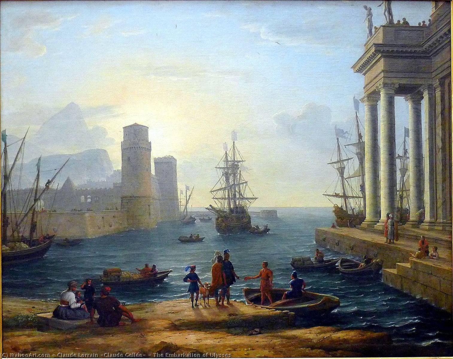 The Embarkation Of Ulysses — Claude Lorrain (claude Gellée)