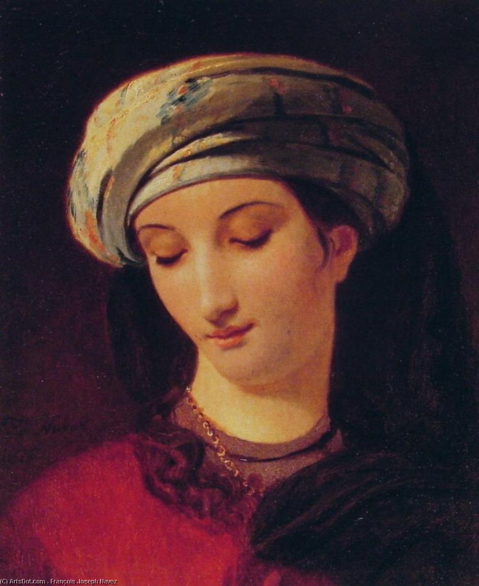 Portrait Of A Woman With A Turban — François Joseph Navez