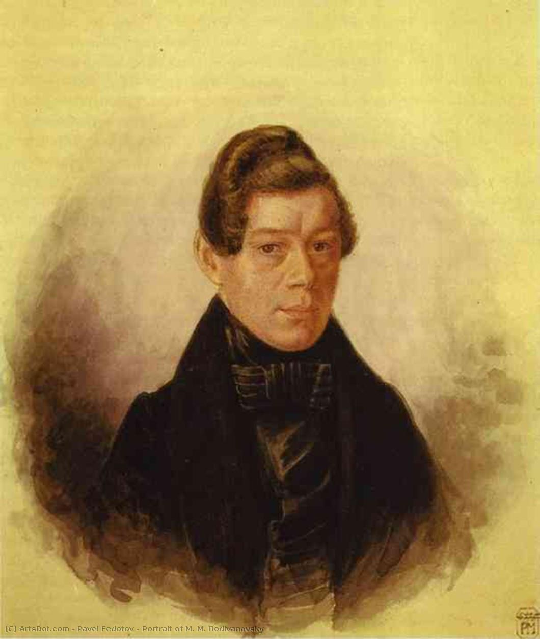 Portrait Of M. M. Rodivanovsky — Pavel Fedotov