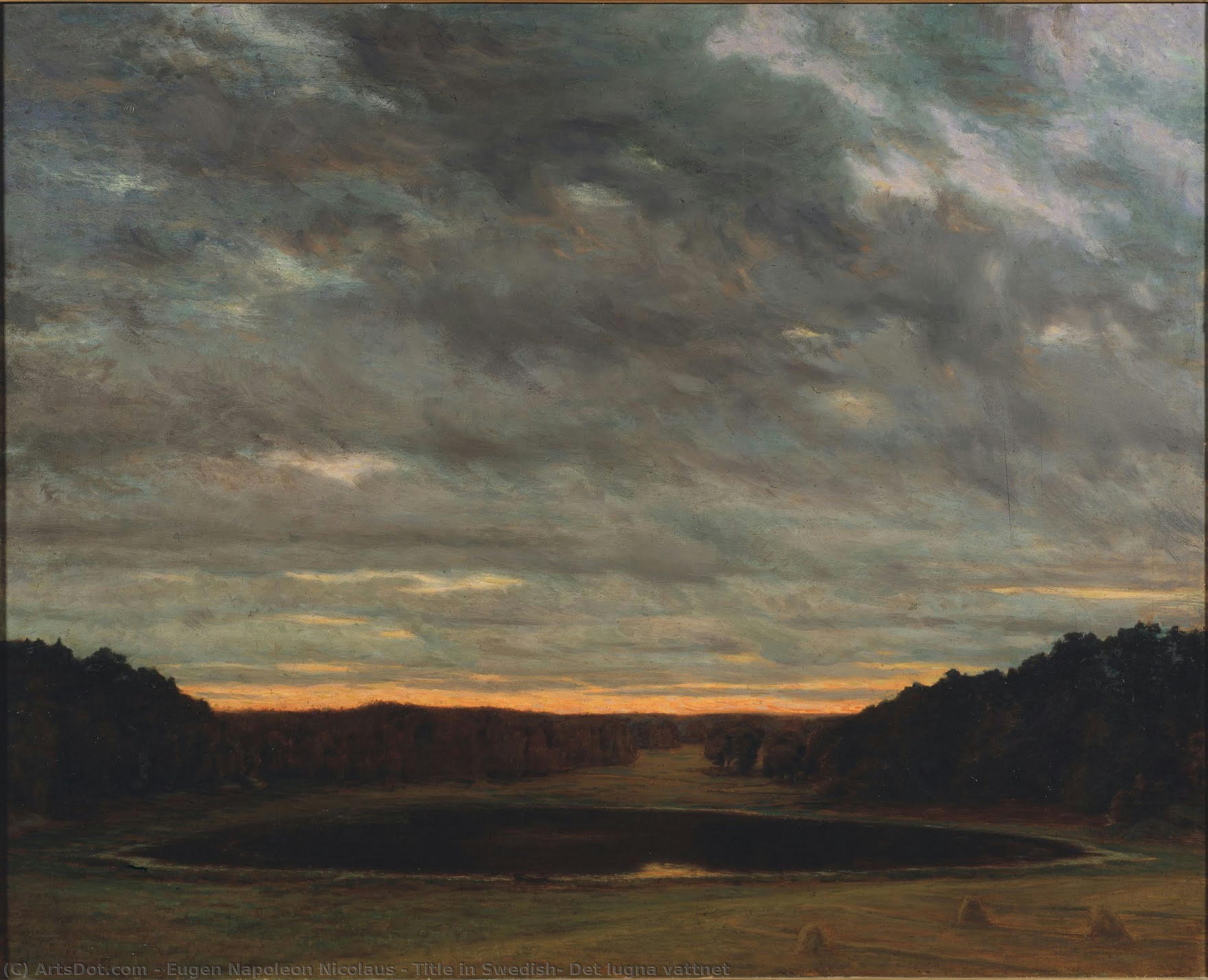 Title In Swedish: Det Lugna Vattnet — Eugen Napoleon Nicolaus