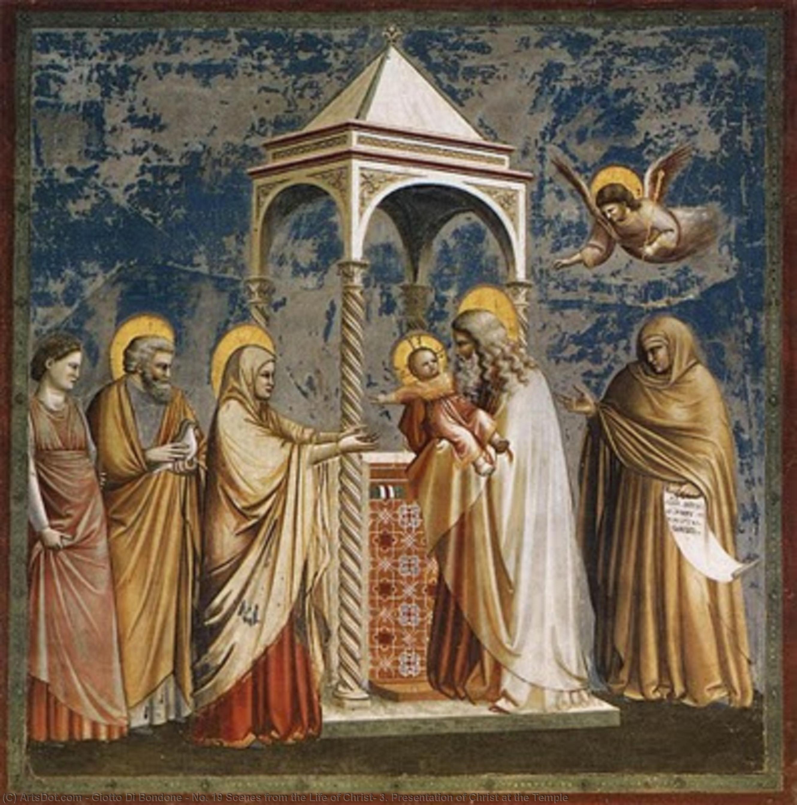 No. 19 Escenas De La Vida De Cristo: 3. Presentación De Cristo En El Templo — Giotto Di Bondone