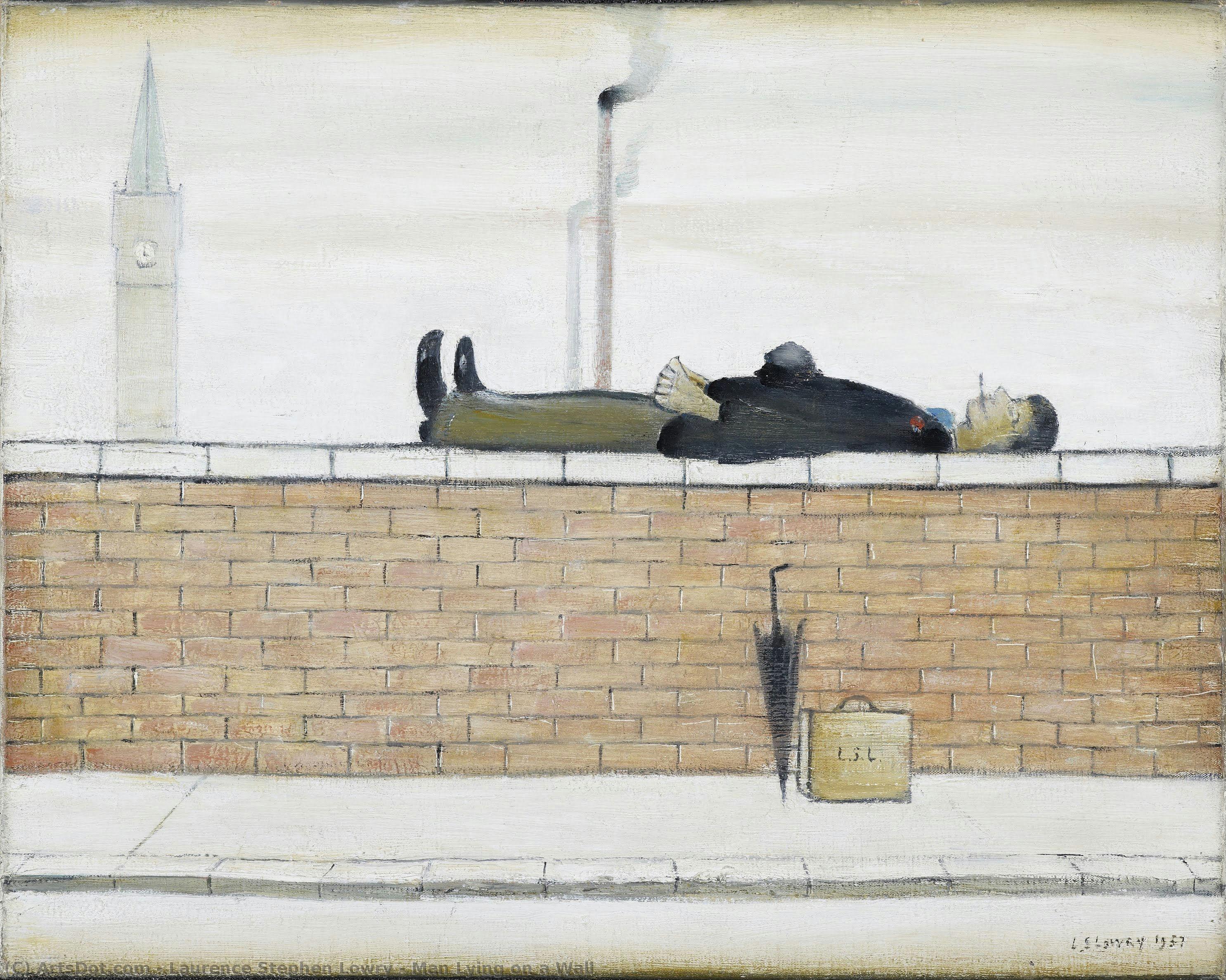 Man Lying On A Wall — Лоуренс Стивен Лоури
