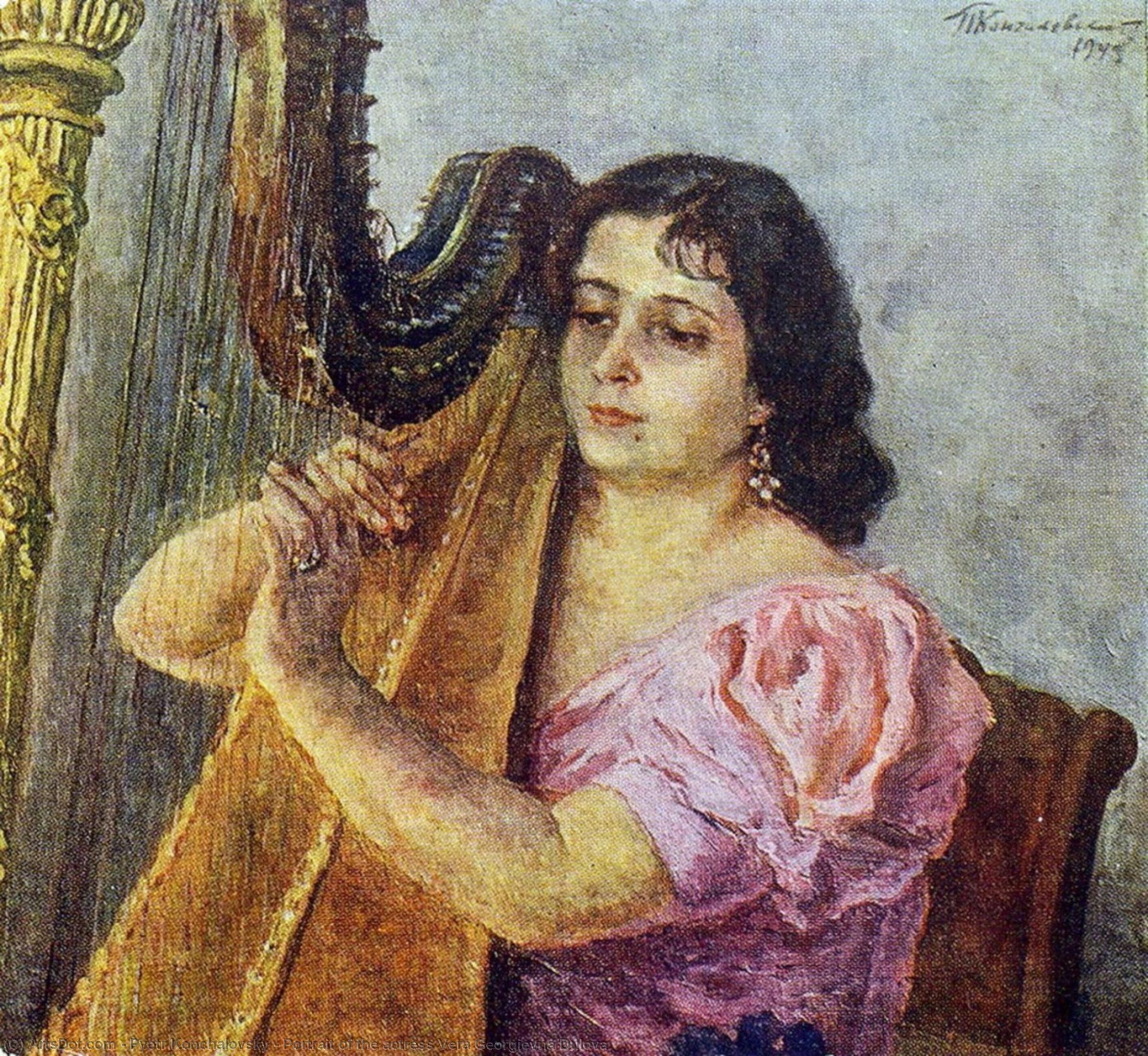 Portrait Of The Actress Vera Georgievna Dulova — Pyotr Konchalovsky
