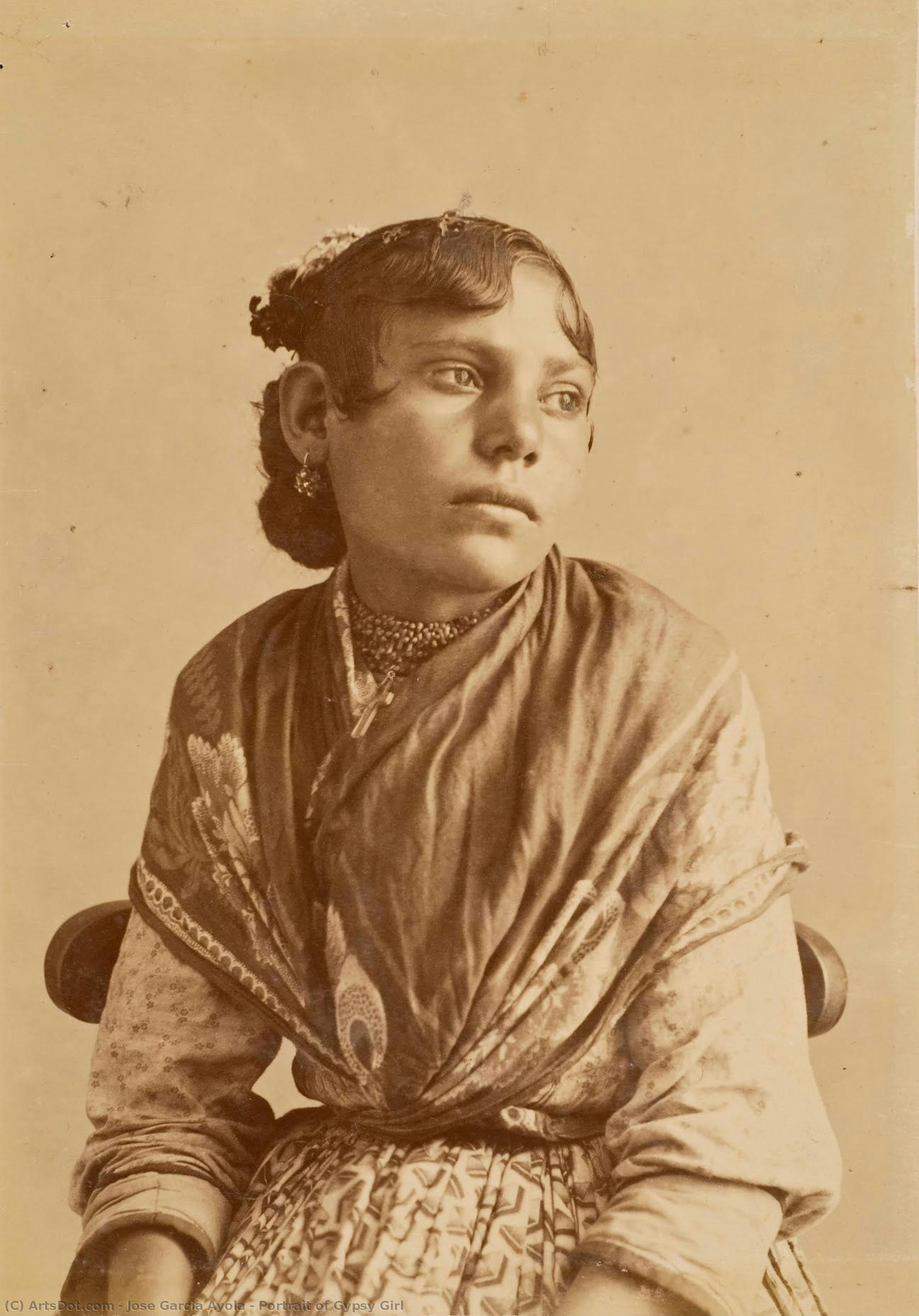 Portrait Of Gypsy Girl — José García Ayola