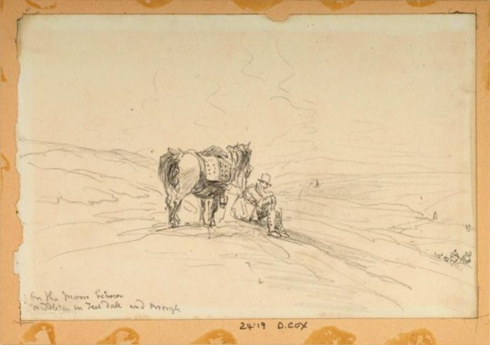 On The Moors Between Middleton And Brough — David Cox