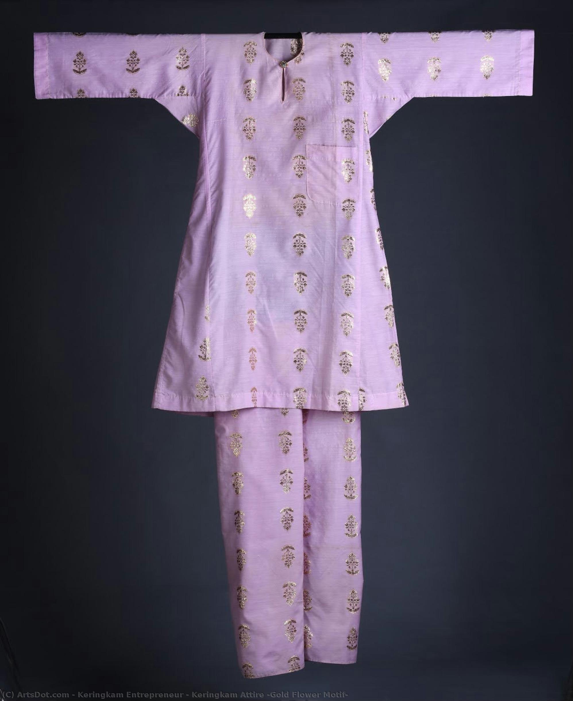 Keringkam Attire (gold Flower Motif) — Keringkam Entrepreneur