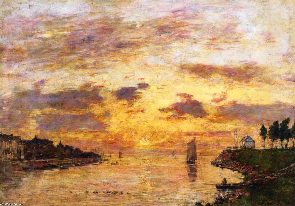 Saint-valéry-sur-somme, The Mouth Of The Somme — Eugène Ludović Boudin