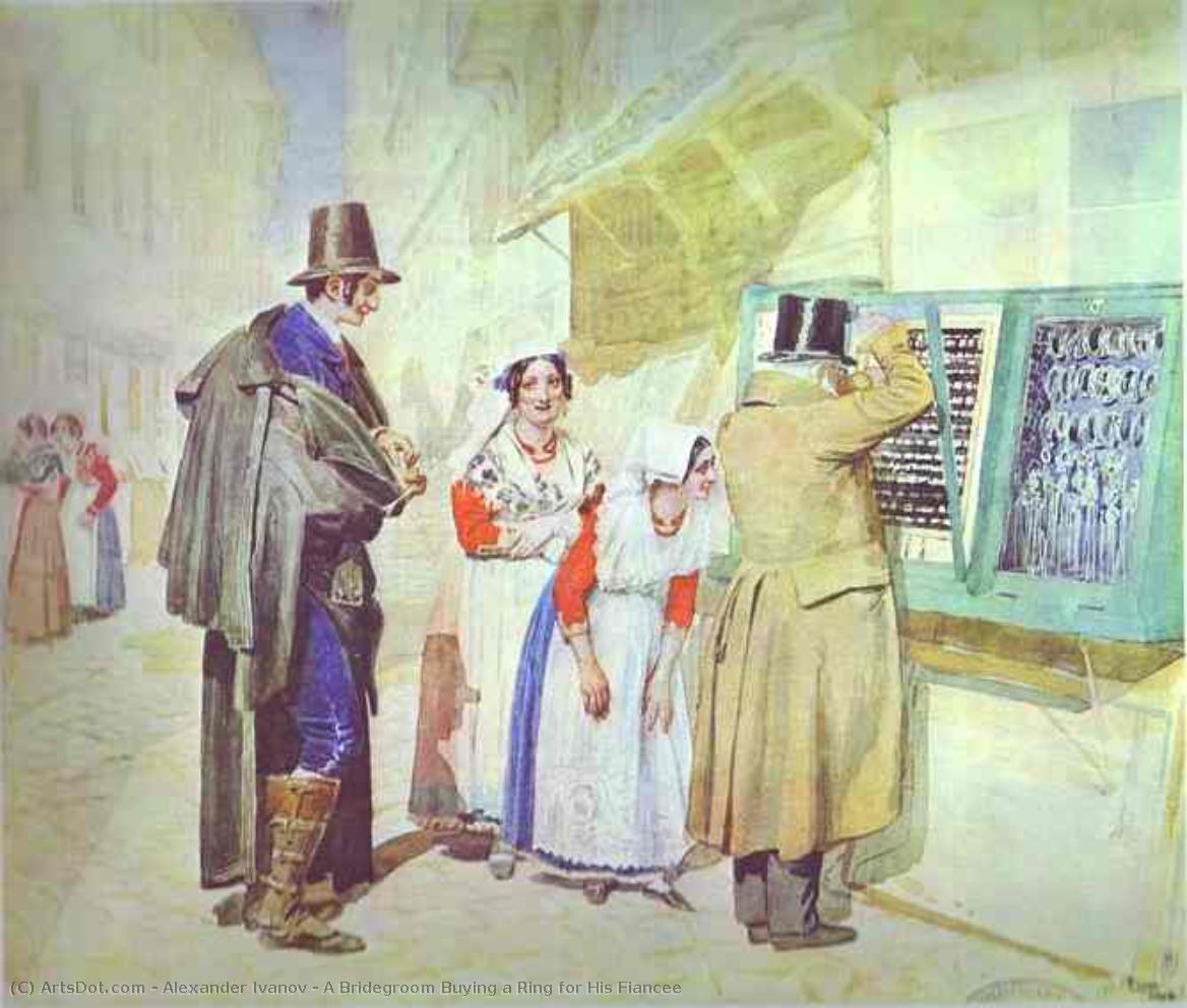 A Bridegroom Buying A Ring For His Fiancee — Максим Никифорович Воробьёв