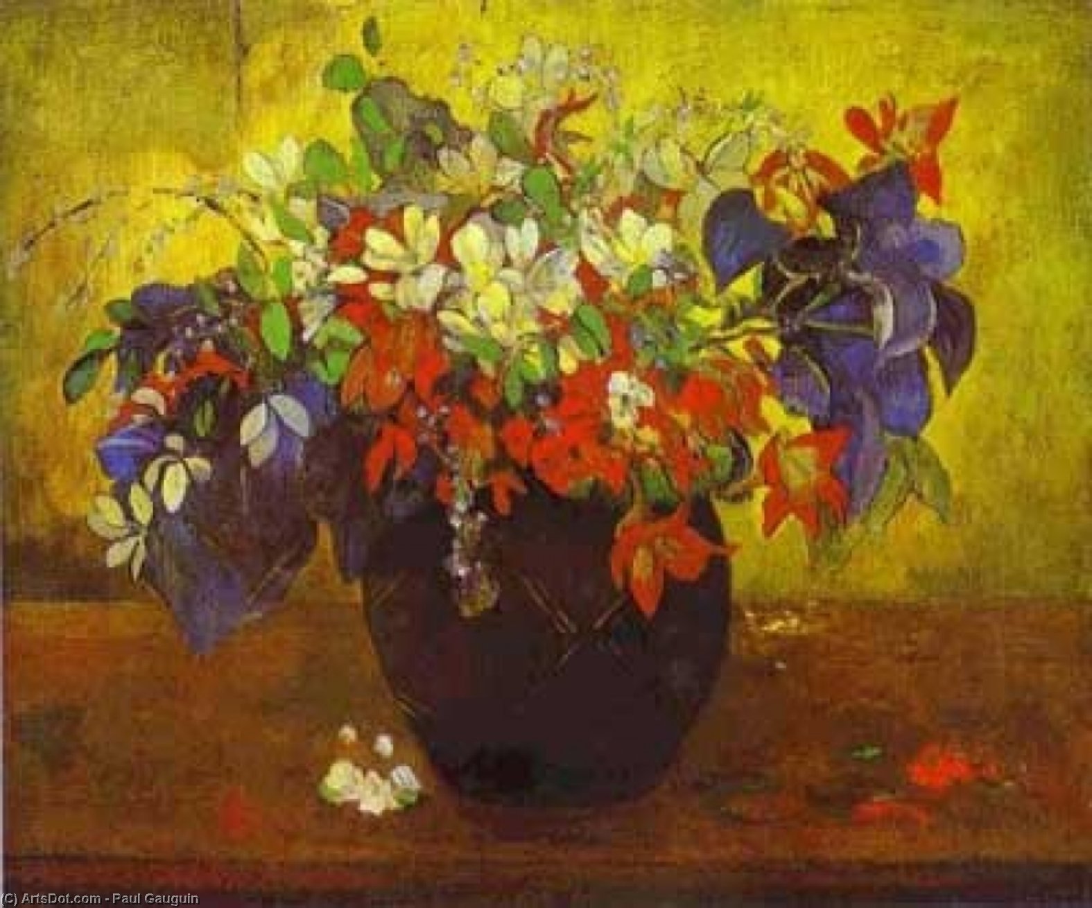 Cuadro Con Flores — Eugène Henri Paul Gauguin