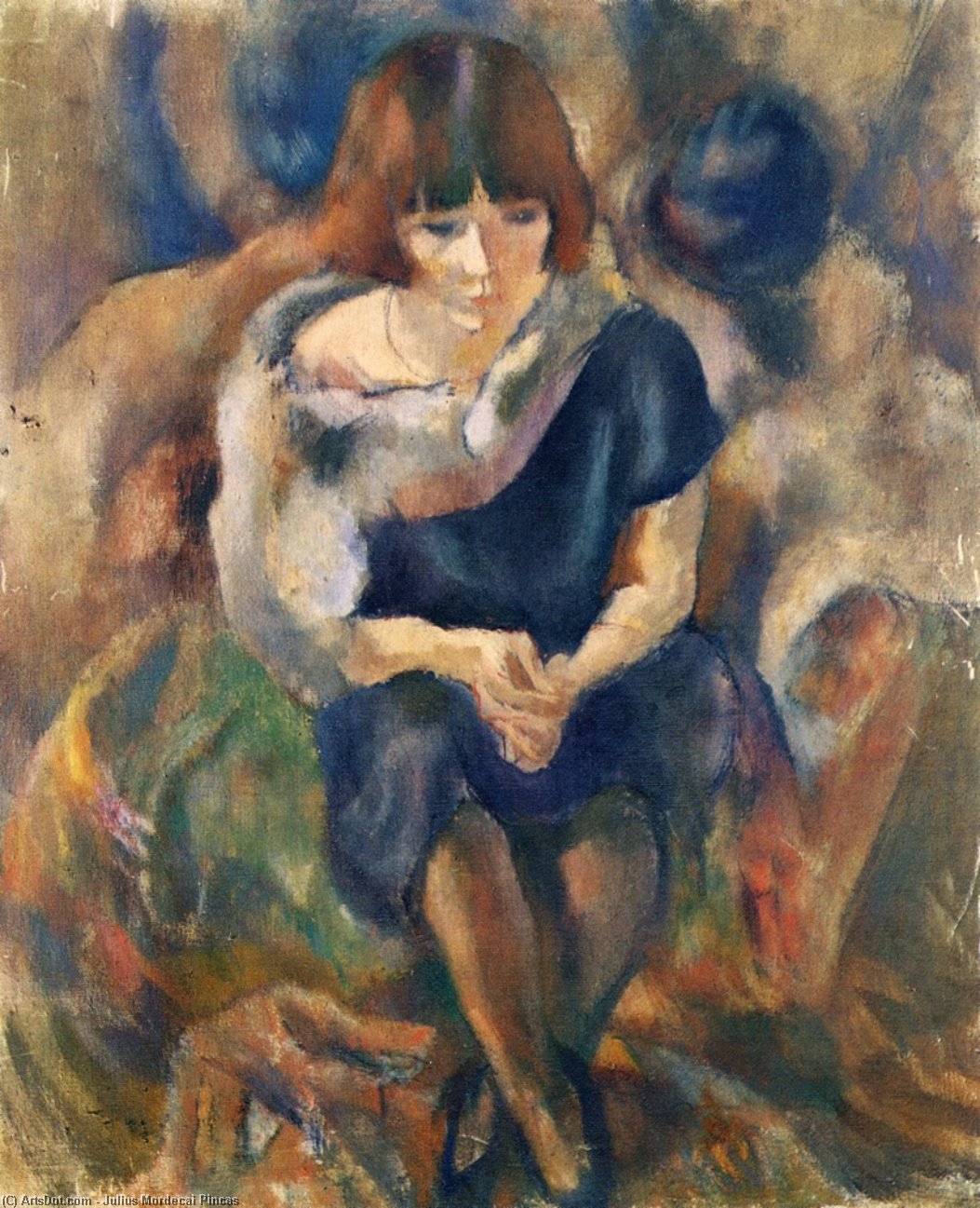 Lucy With A Fur Piece — Julius Mordecai Pincas