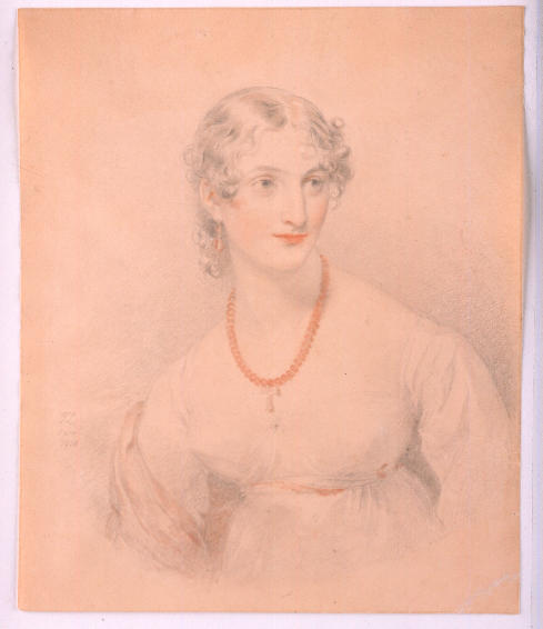 Portrait Of A Young Lady With An Amber Necklace — Sir Thomas Lawrence
