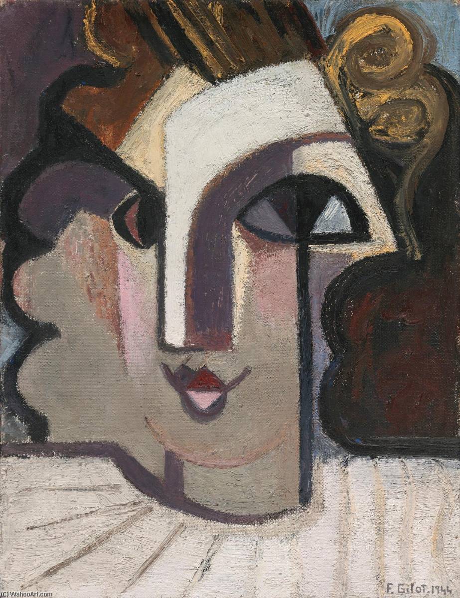 Portrait De Geneviève En Blanc — Françoise Gilot