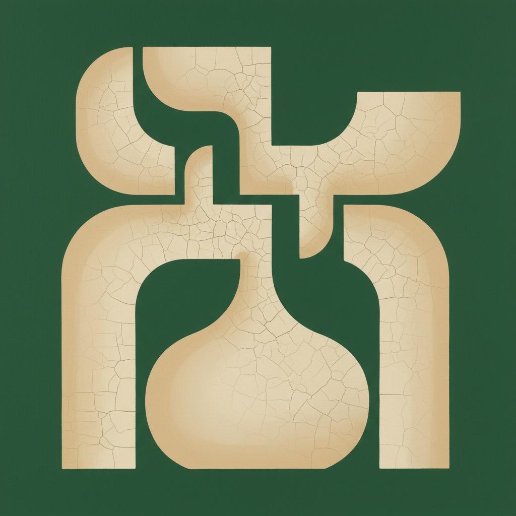Monolithic Sigil In Verdant Silence: A Singular Study Of Aged Earth And Evergreen — Laurent Fabre