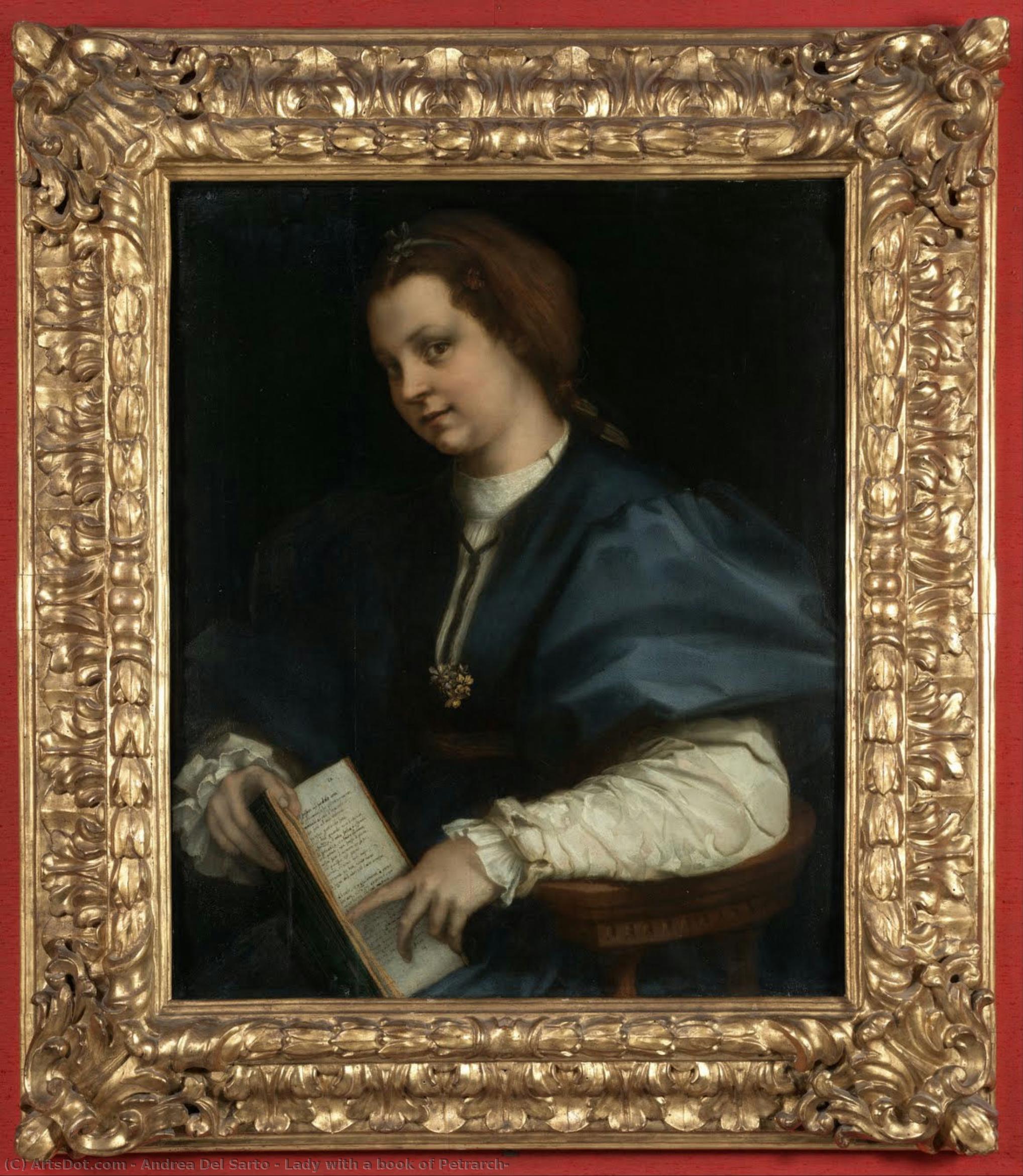 Lady With A Book Of Petrarch — Andrea Del Sarto