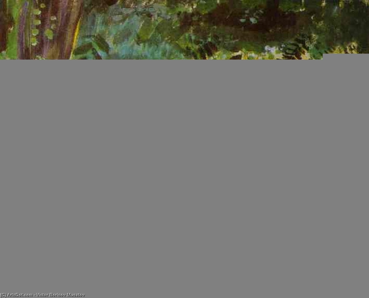 Lady In A Garden — Viktor Elpidiforovich Borisov Musatov