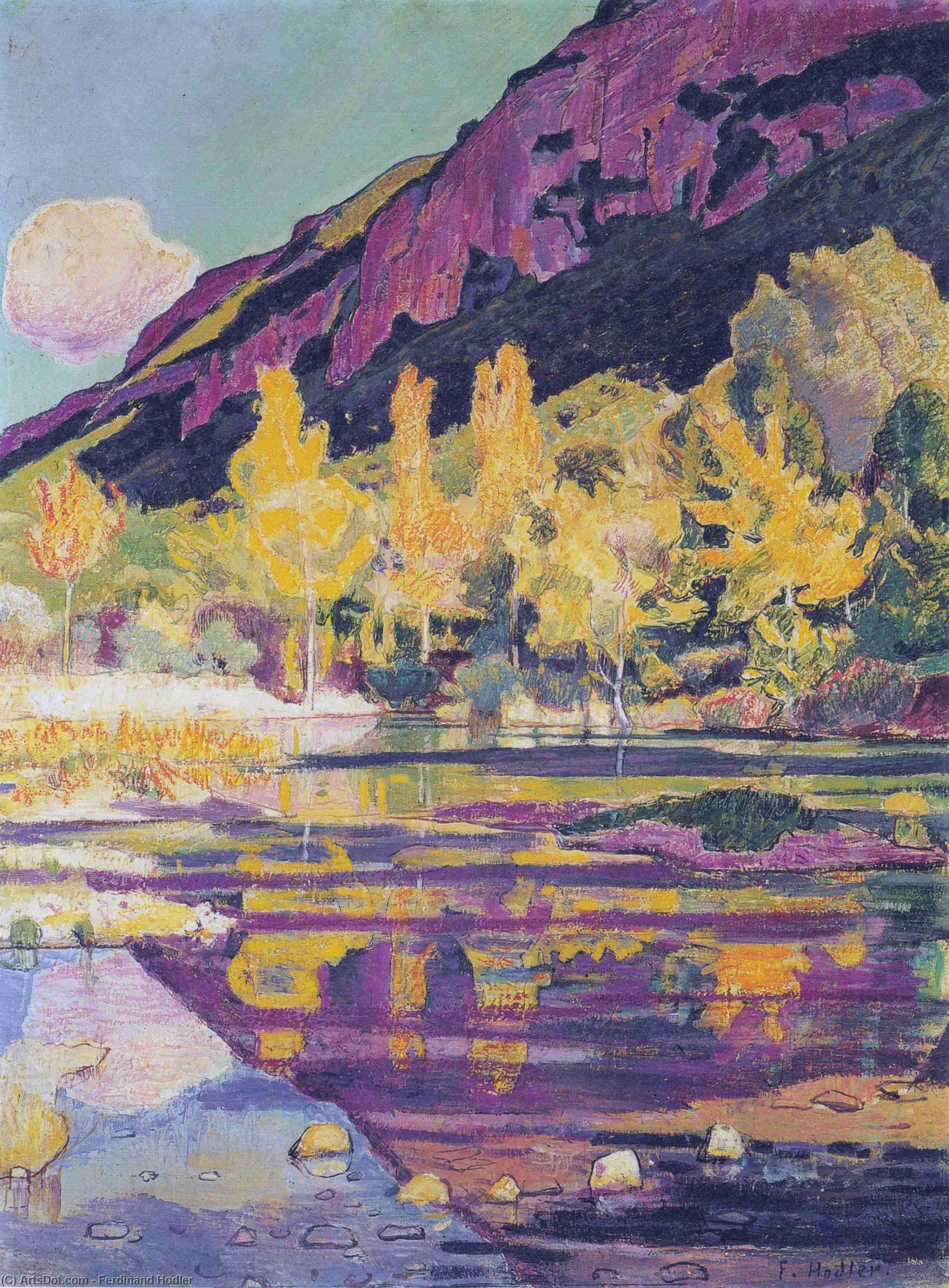 At The Foot Of The Petit Saleve — Ferdinand Hodler