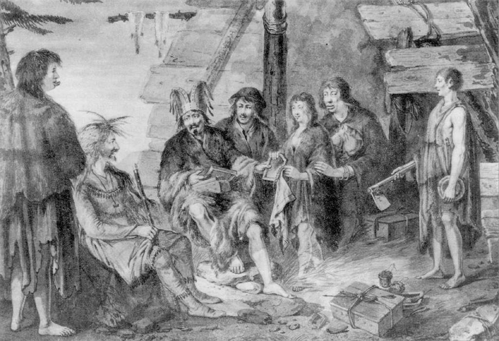 Costumes Of The Inhabitants Of Port Des Francais In Lituya Bay — Gaspard Duché De Vancy