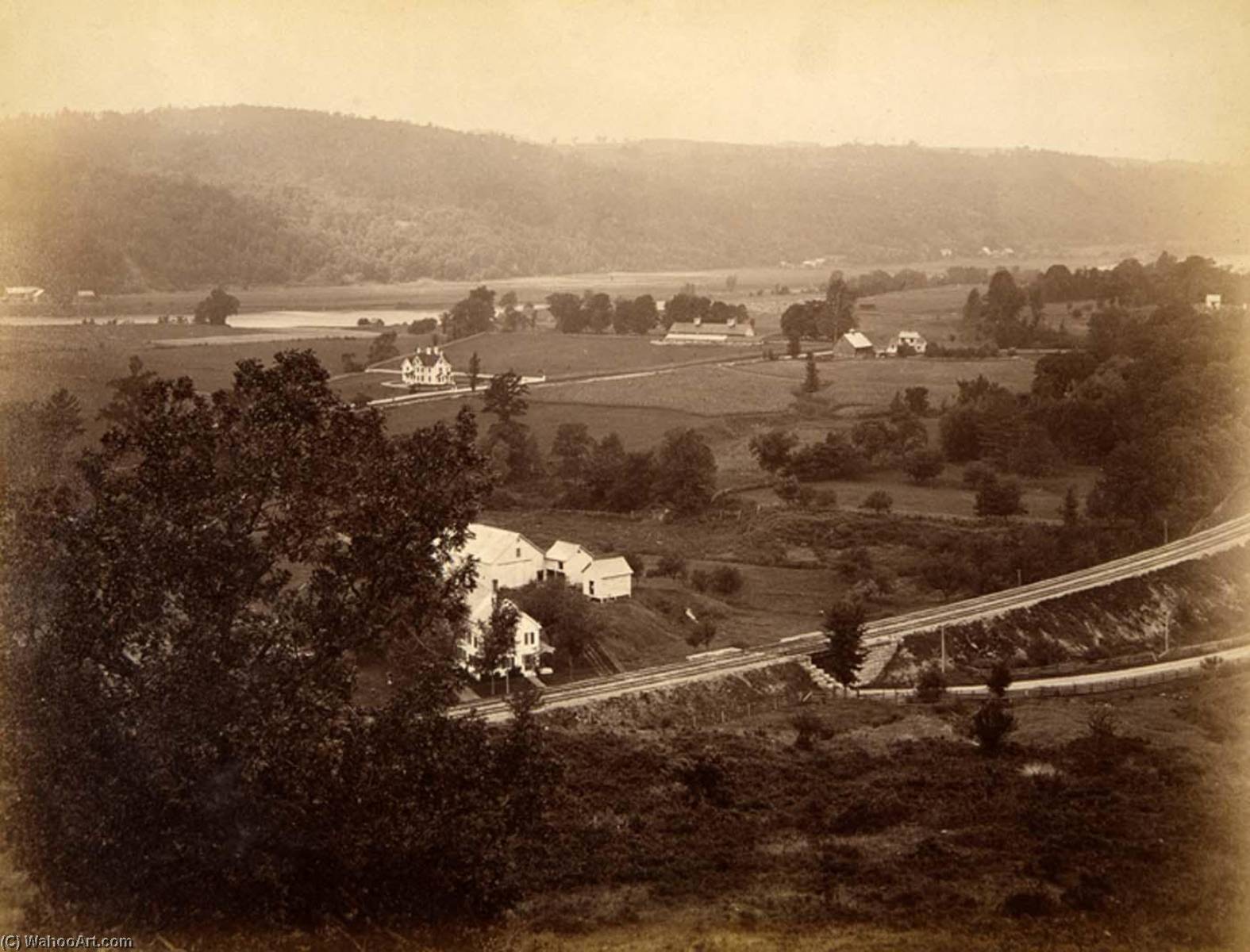 View From Wood's Wood, From The Album Views Of Charlestown, New Hampshire — Gotthelf Pach