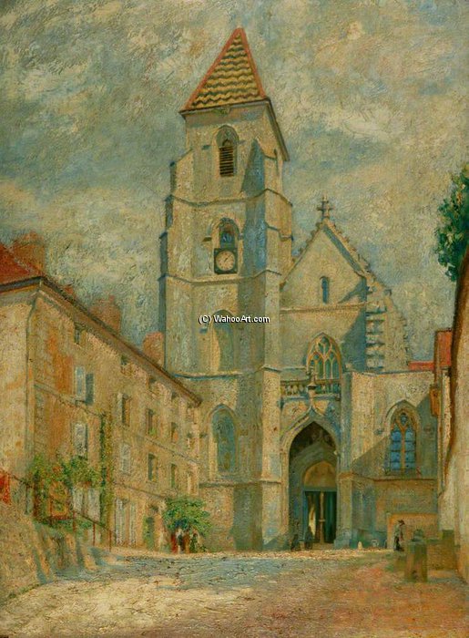 The Church Of St Seine L'abbaye — Sir William Rothenstein