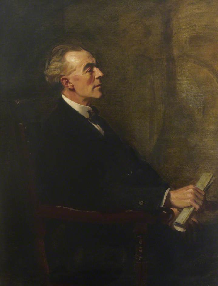Portrait Of A Gentleman (possibly Mr Newman) — Frank O. Salisbury