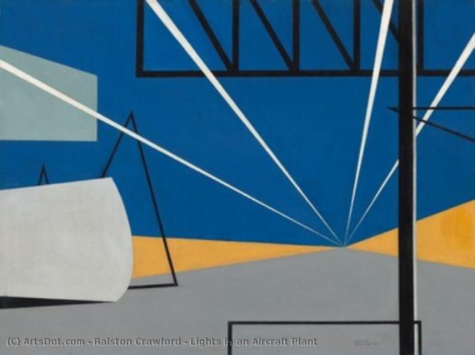 Lights In An Aircraft Plant — Ralston Crawford