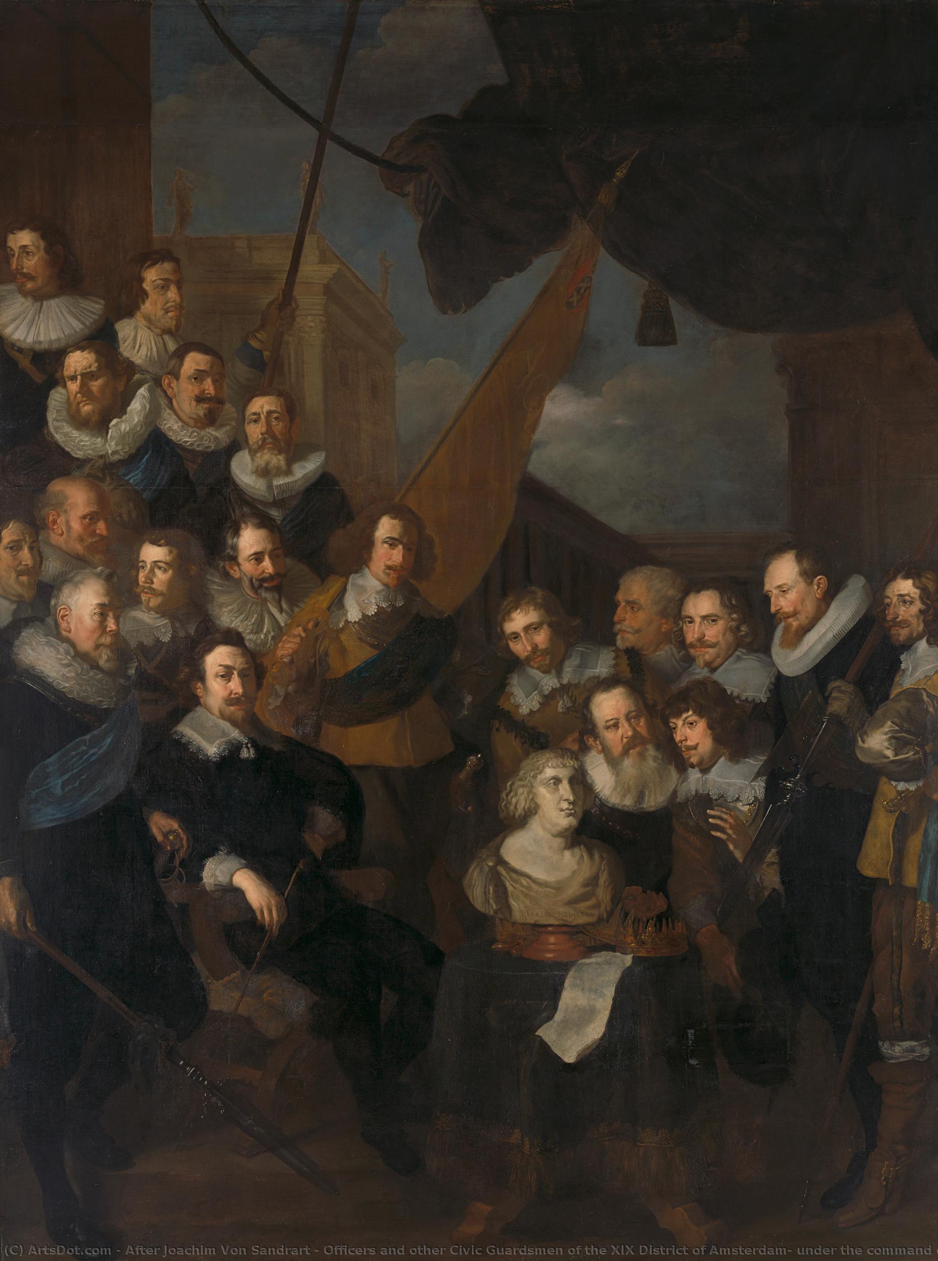 Officers And Other Civic Guardsmen Of The Xix District Of Amsterdam, Under The Command Of Captain Cornelis Bicker And Lieutenant Frederick Van Banchem, Waiting To Welcome Marie De Médicis, 1 September 1638, Joachim Von Sandrart (i), 1640 — After Joachim Von Sandrart
