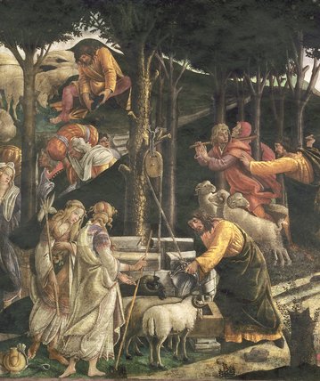 Detail Of The Youth Of Moses, In The Sistine Chapel — Sandro Botticelli