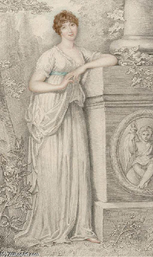 Portrait Of Mrs Elizabeth Merry, Née Death, Wife Of Anthony Merry — Richard Cosway