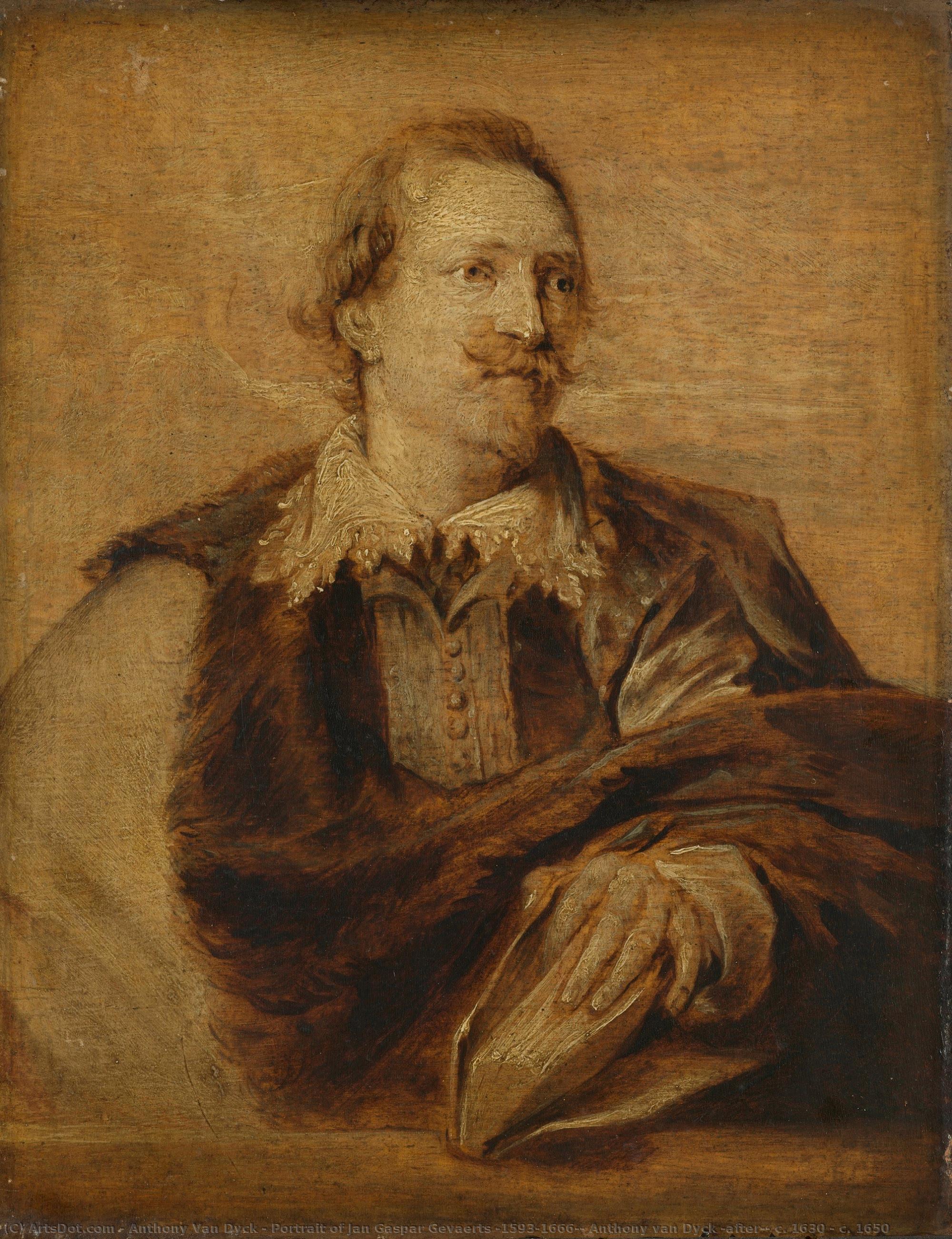 Retrato De Jan Gaspar Gevaerts (1593-1666), Anthony Van Dyck (después De), C. 1630 - C. 1650 — Sir Anthony Van Dyck